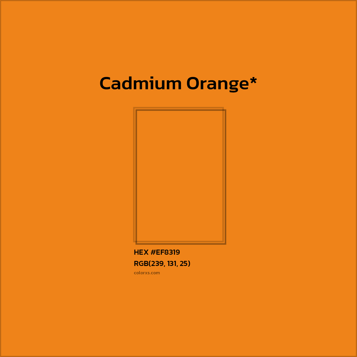 HEX #EF8319 Color Name, Color Code, Palettes, Similar Paints, Images