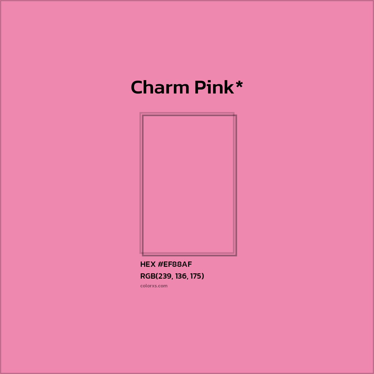 HEX #EF88AF Color Name, Color Code, Palettes, Similar Paints, Images