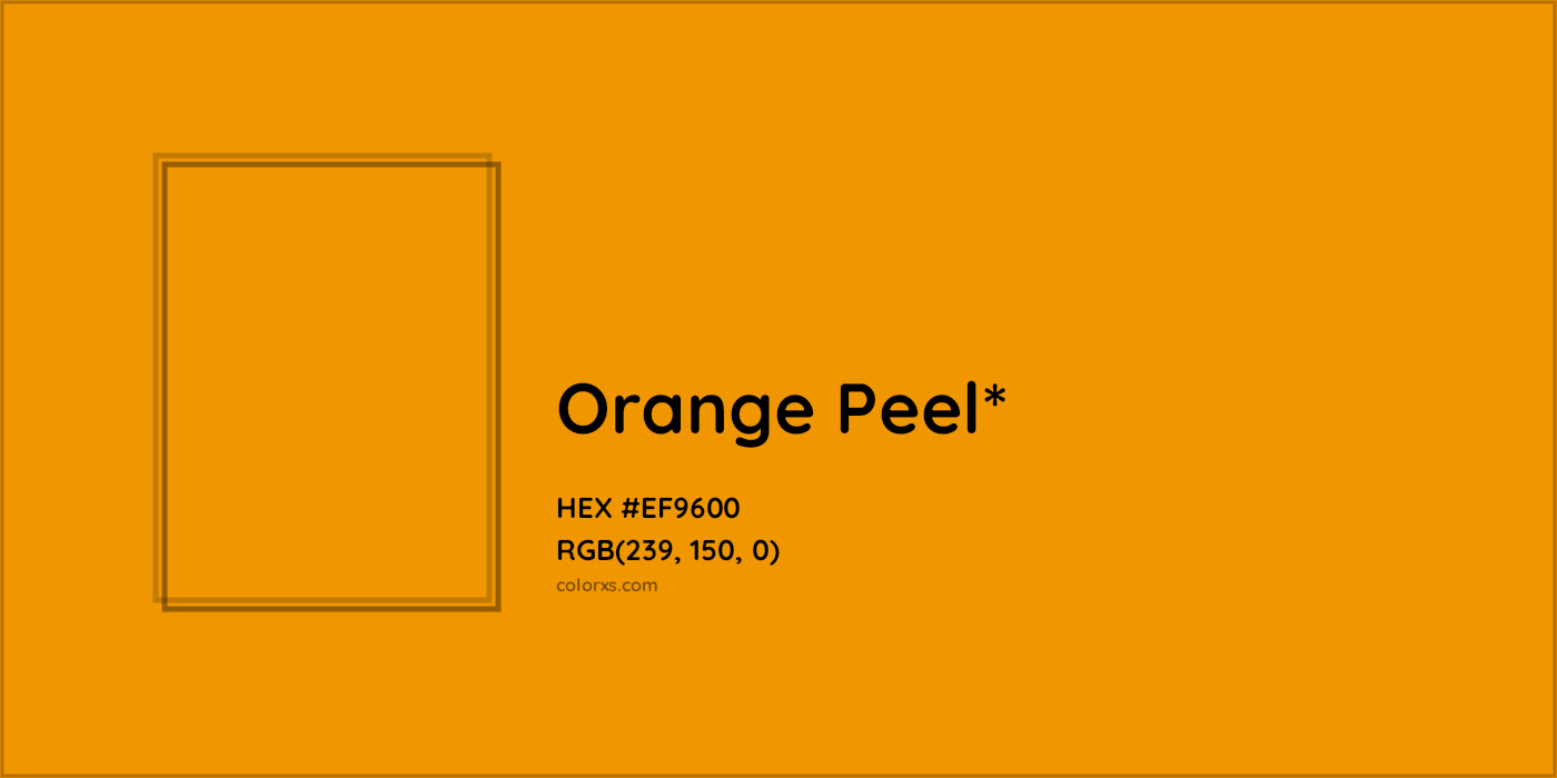 HEX #EF9600 Color Name, Color Code, Palettes, Similar Paints, Images