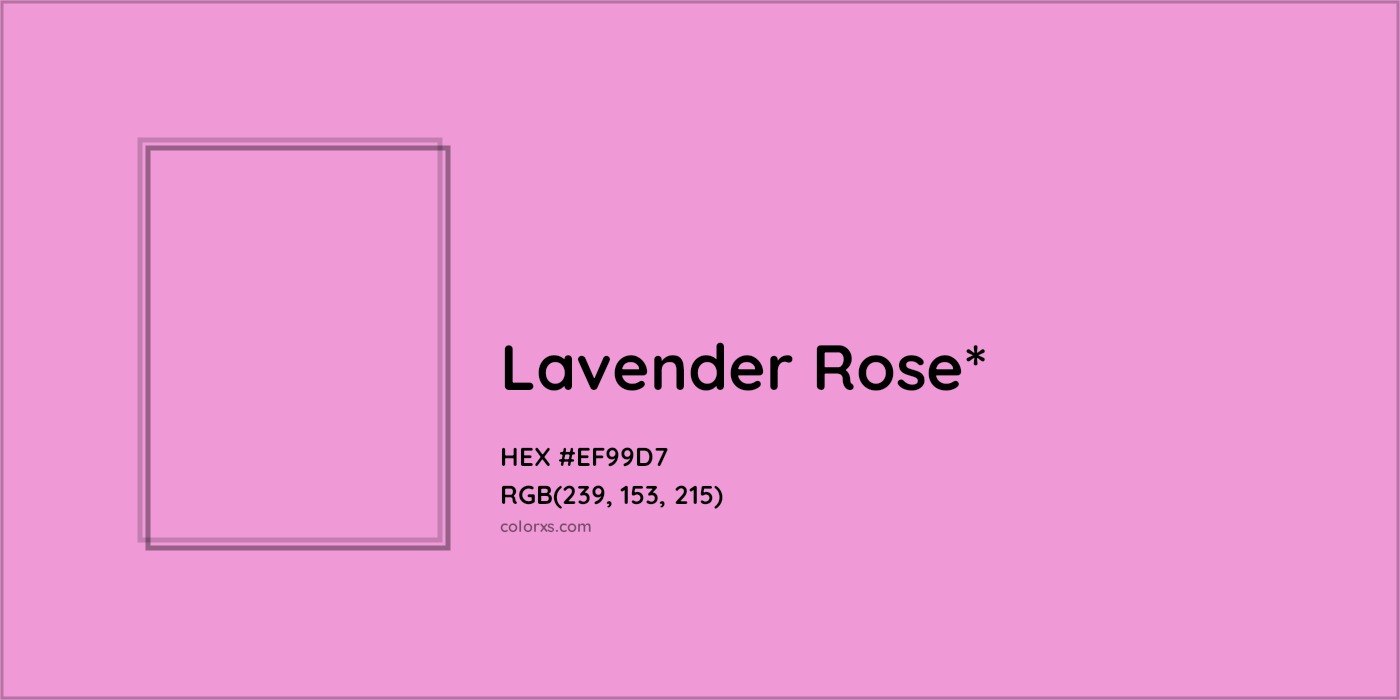 HEX #EF99D7 Color Name, Color Code, Palettes, Similar Paints, Images