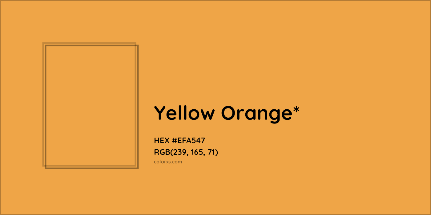 HEX #EFA547 Color Name, Color Code, Palettes, Similar Paints, Images