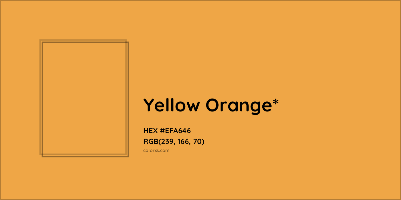 HEX #EFA646 Color Name, Color Code, Palettes, Similar Paints, Images