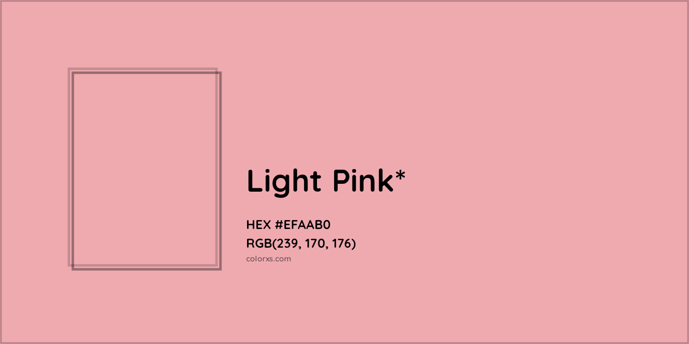 HEX #EFAAB0 Color Name, Color Code, Palettes, Similar Paints, Images