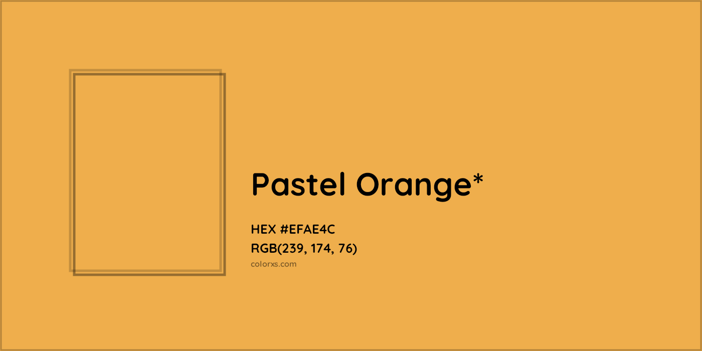 HEX #EFAE4C Color Name, Color Code, Palettes, Similar Paints, Images