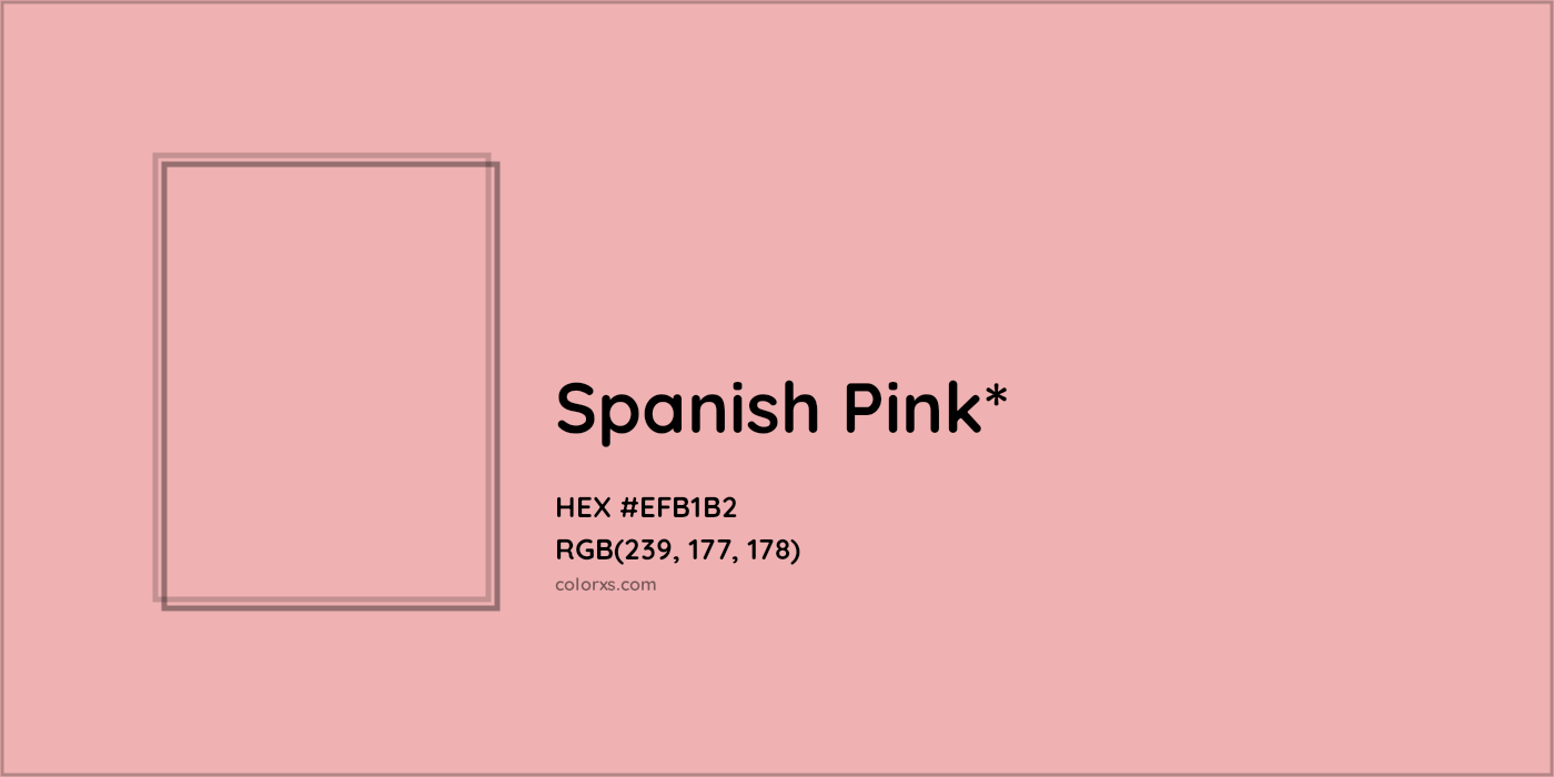 HEX #EFB1B2 Color Name, Color Code, Palettes, Similar Paints, Images