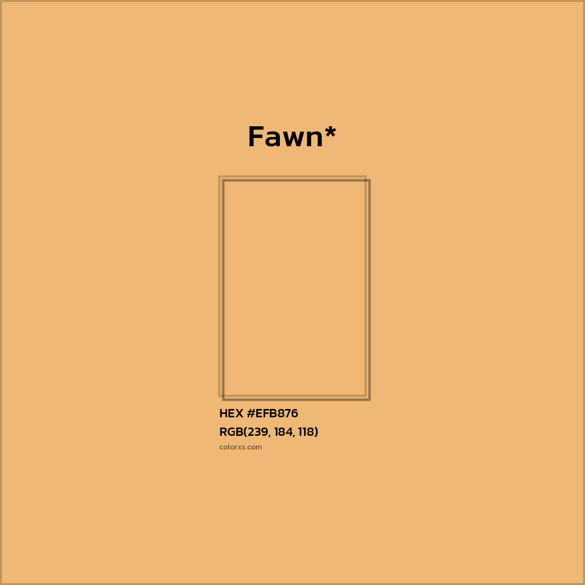 HEX #EFB876 Color Name, Color Code, Palettes, Similar Paints, Images