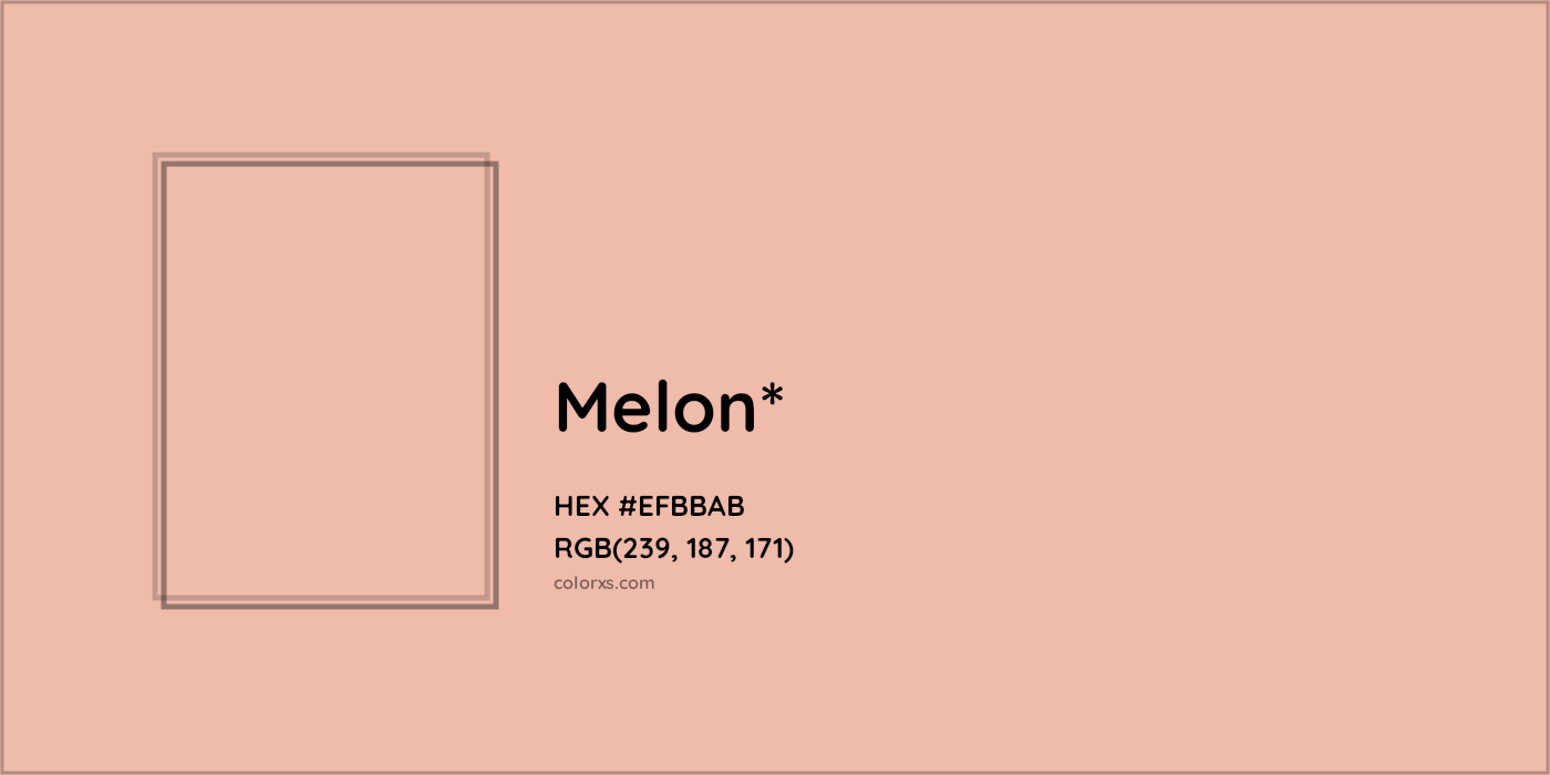 HEX #EFBBAB Color Name, Color Code, Palettes, Similar Paints, Images