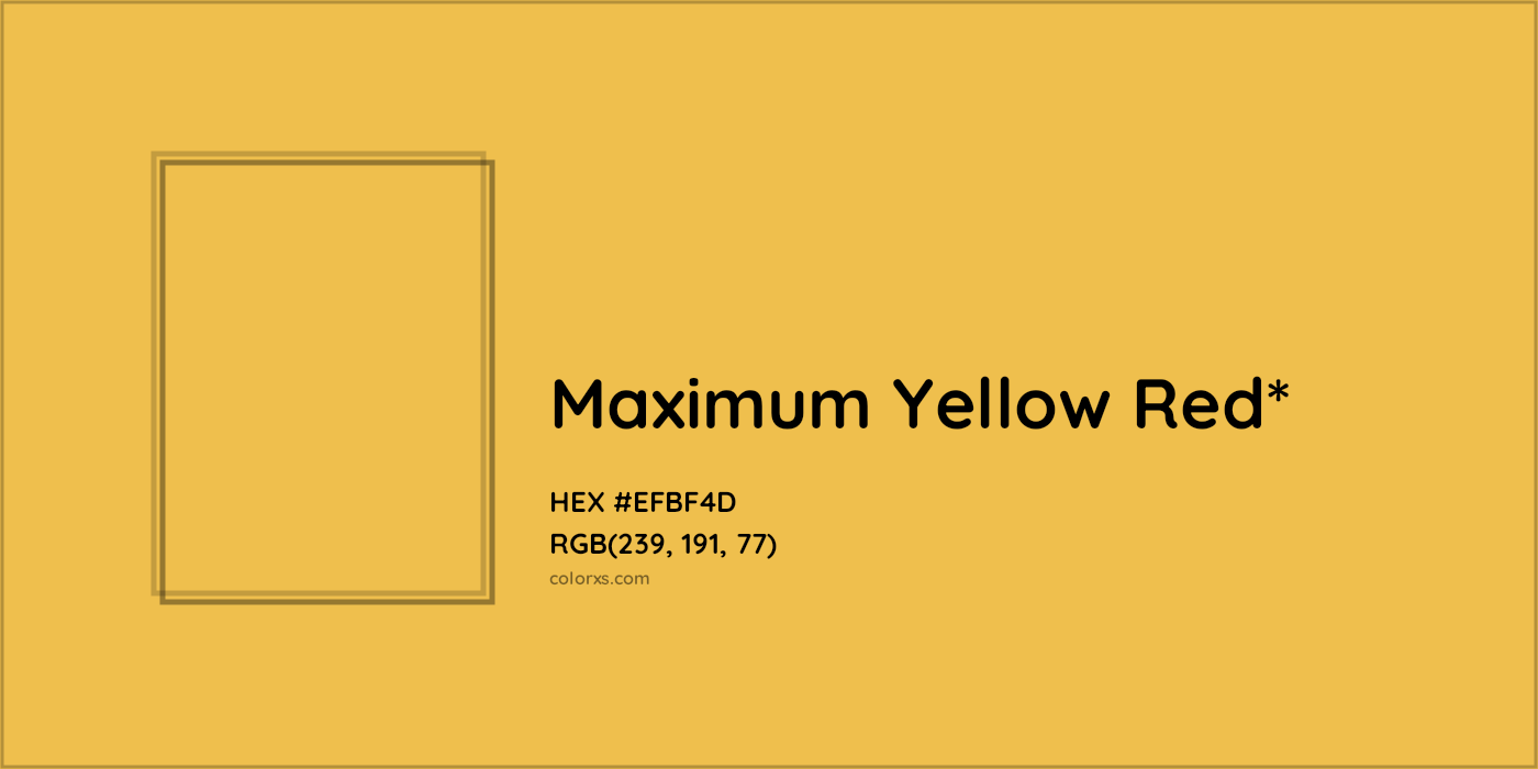 HEX #EFBF4D Color Name, Color Code, Palettes, Similar Paints, Images