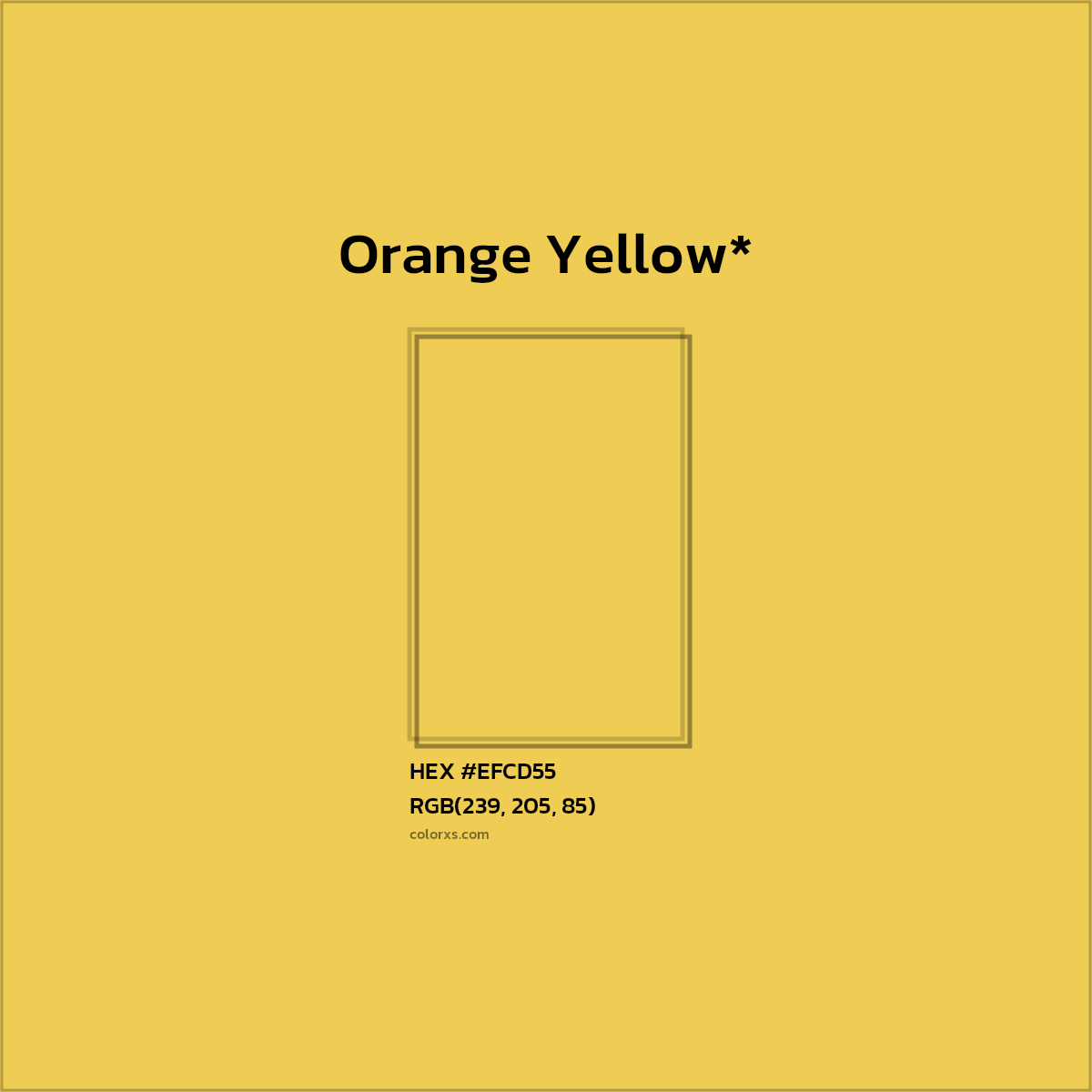 HEX #EFCD55 Color Name, Color Code, Palettes, Similar Paints, Images
