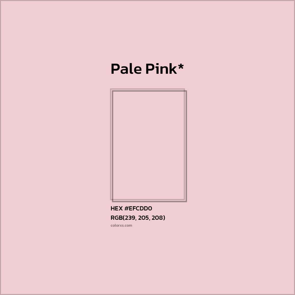 HEX #EFCDD0 Color Name, Color Code, Palettes, Similar Paints, Images