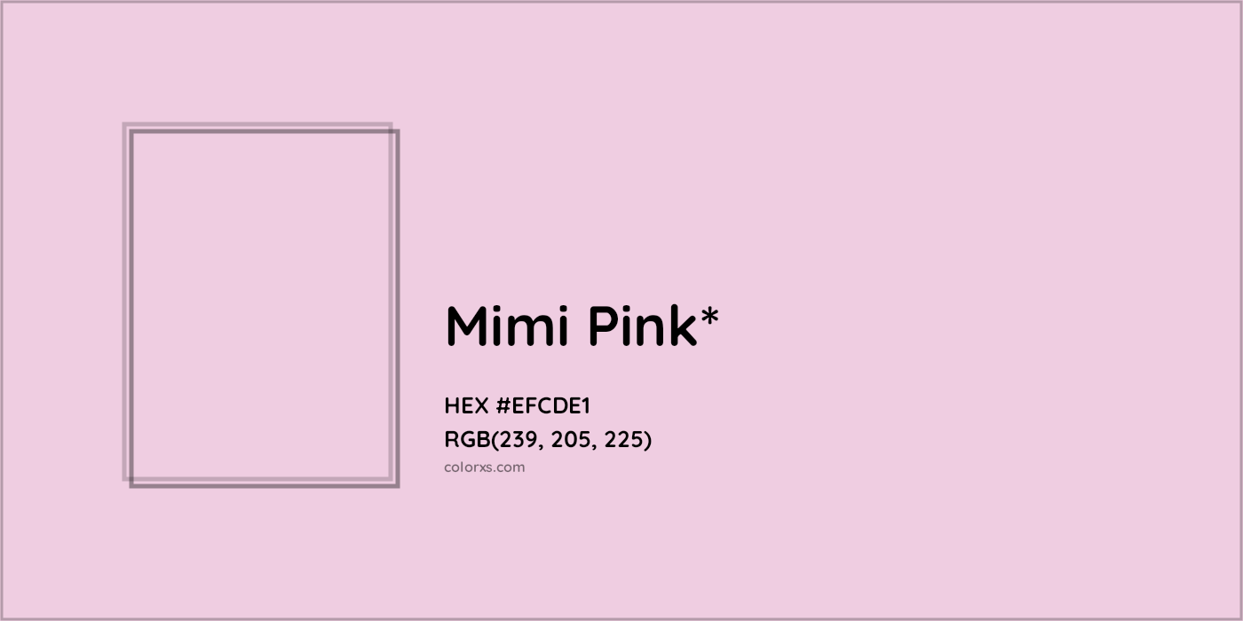 HEX #EFCDE1 Color Name, Color Code, Palettes, Similar Paints, Images