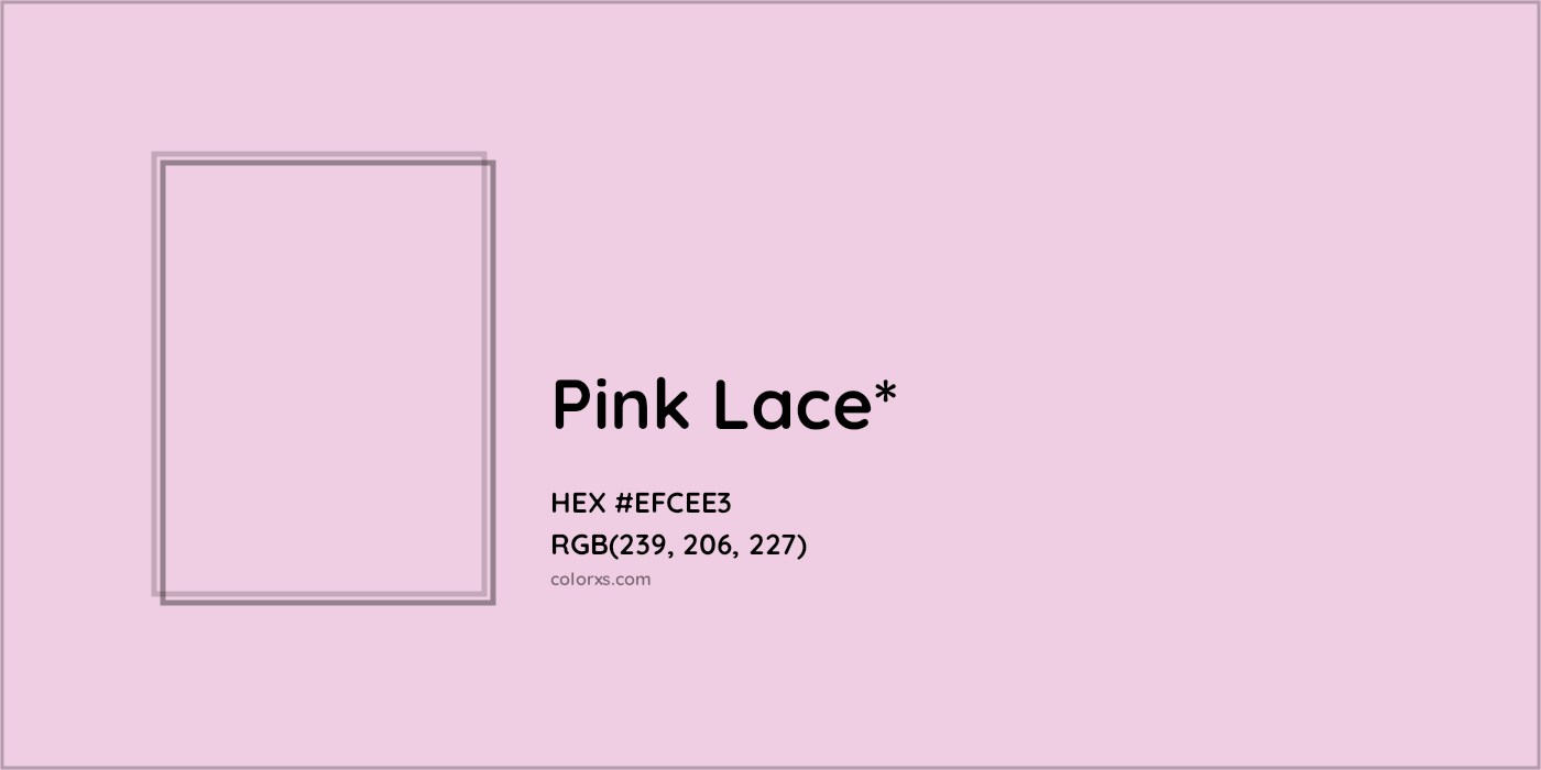 HEX #EFCEE3 Color Name, Color Code, Palettes, Similar Paints, Images