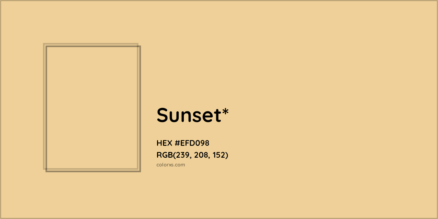 HEX #EFD098 Color Name, Color Code, Palettes, Similar Paints, Images