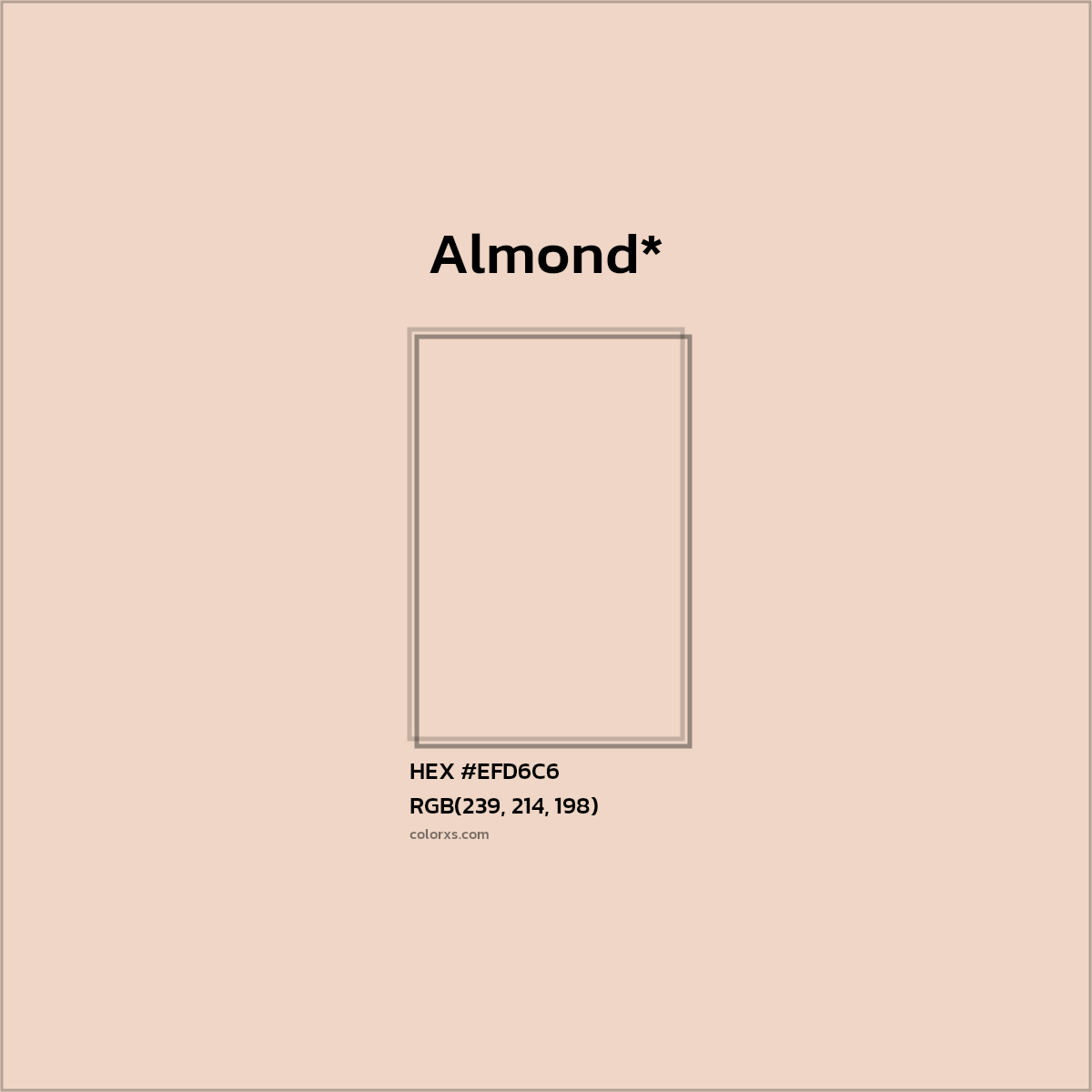 HEX #EFD6C6 Color Name, Color Code, Palettes, Similar Paints, Images