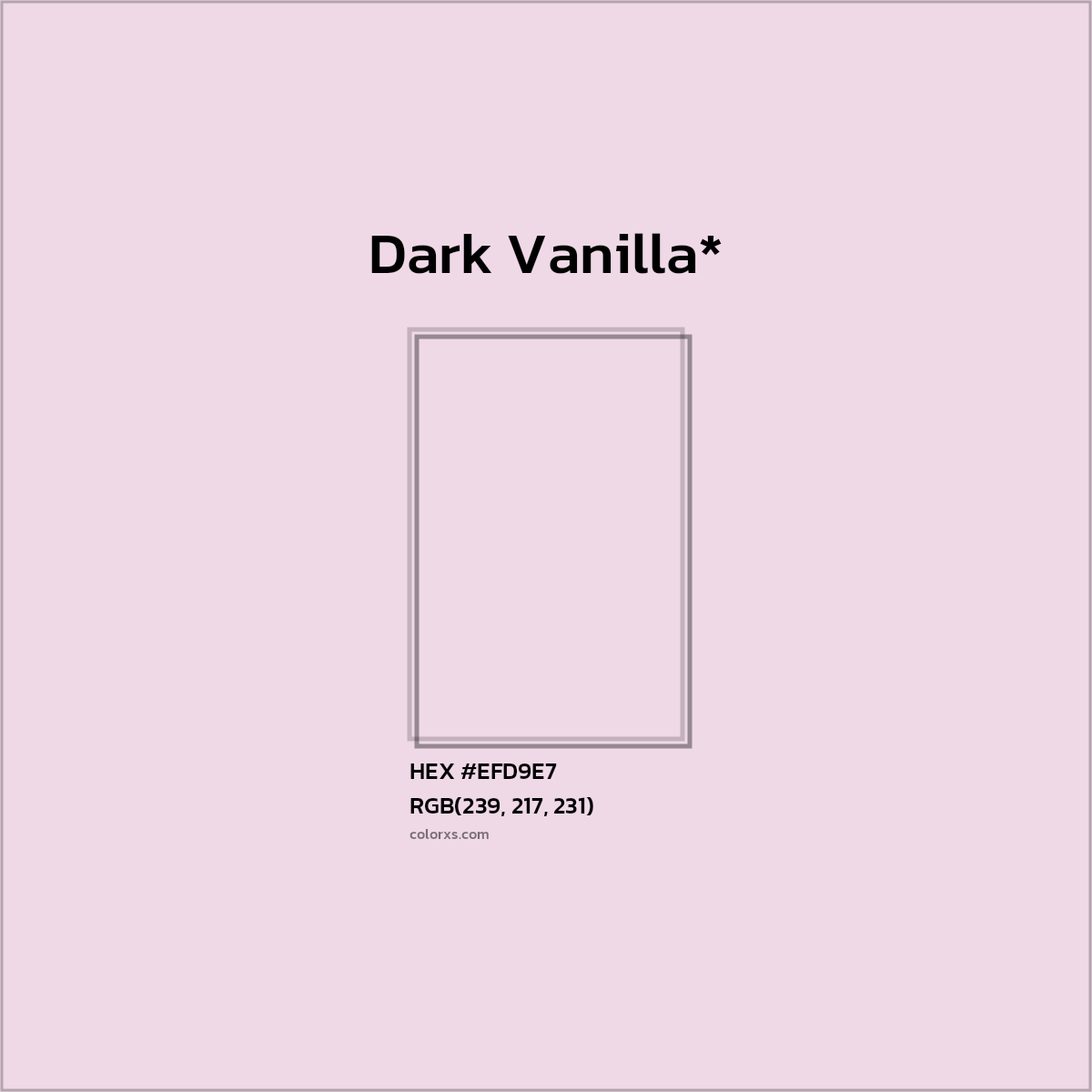 HEX #EFD9E7 Color Name, Color Code, Palettes, Similar Paints, Images