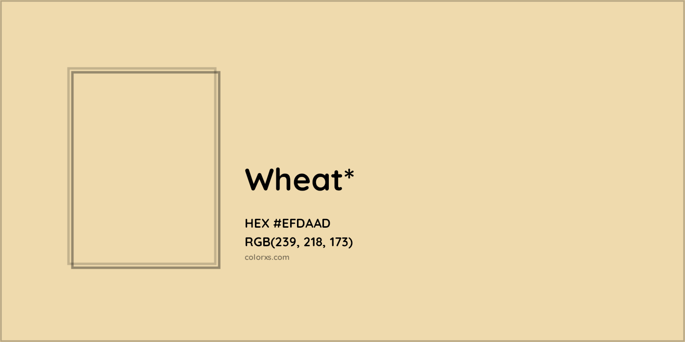 HEX #EFDAAD Color Name, Color Code, Palettes, Similar Paints, Images