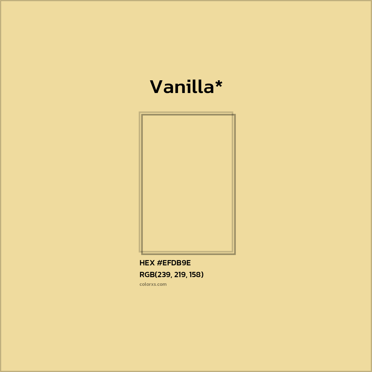 HEX #EFDB9E Color Name, Color Code, Palettes, Similar Paints, Images