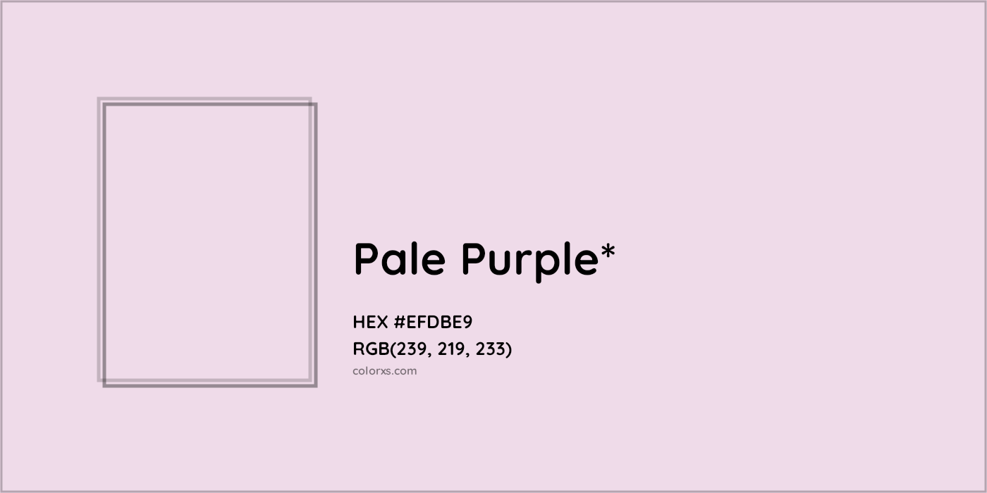 HEX #EFDBE9 Color Name, Color Code, Palettes, Similar Paints, Images