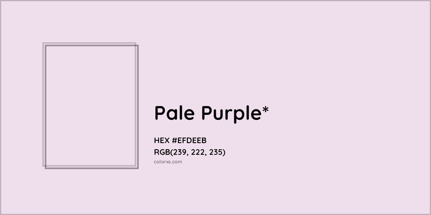HEX #EFDEEB Color Name, Color Code, Palettes, Similar Paints, Images