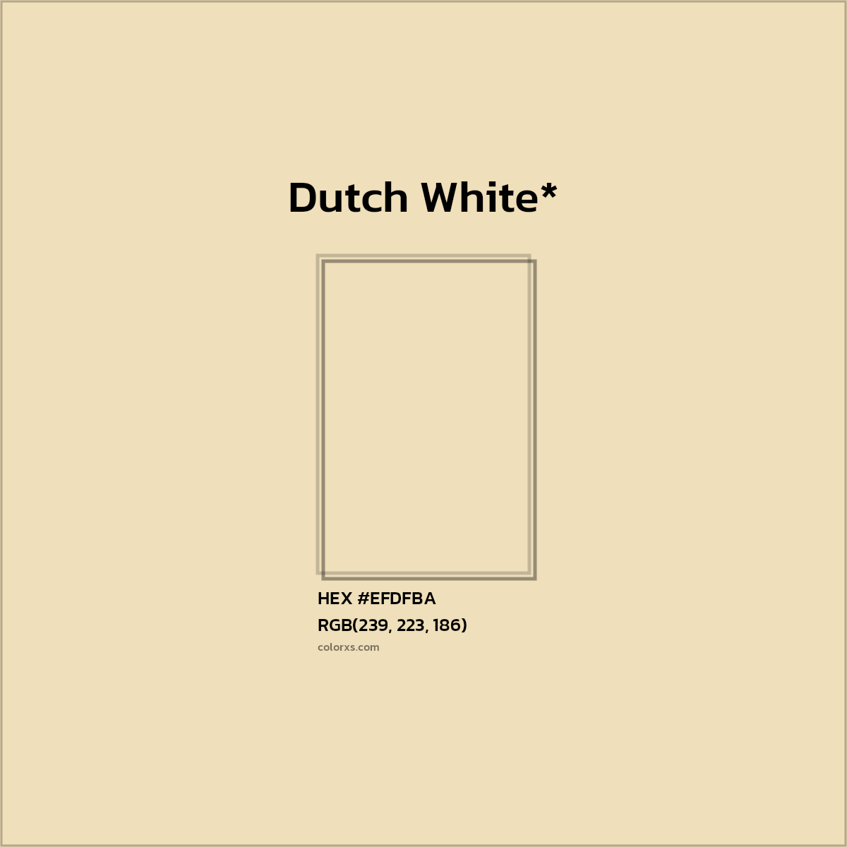 HEX #EFDFBA Color Name, Color Code, Palettes, Similar Paints, Images