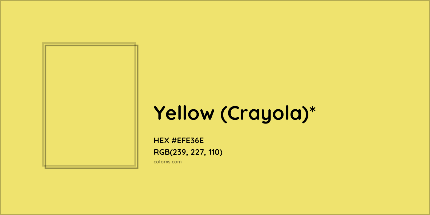 HEX #EFE36E Color Name, Color Code, Palettes, Similar Paints, Images