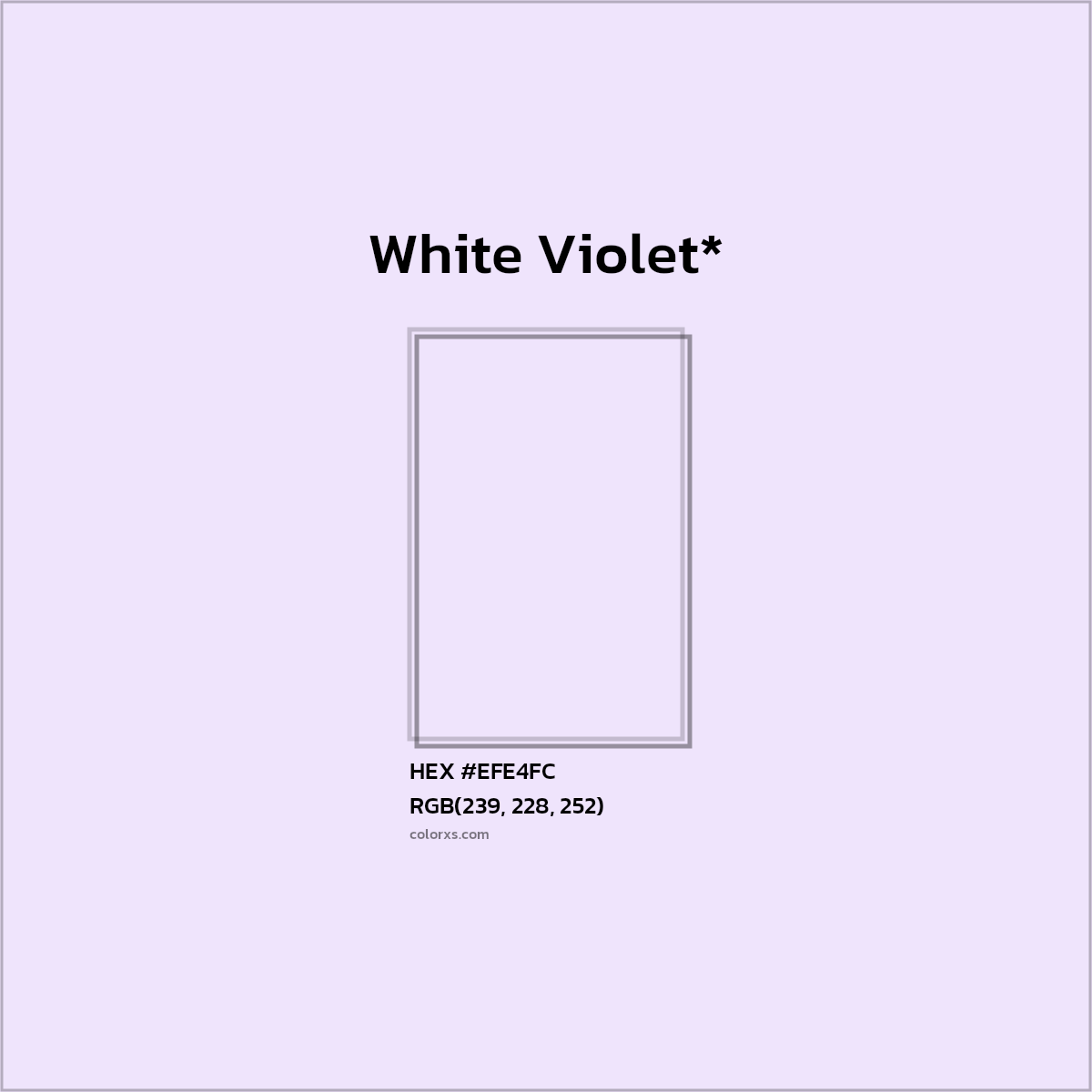 HEX #EFE4FC Color Name, Color Code, Palettes, Similar Paints, Images