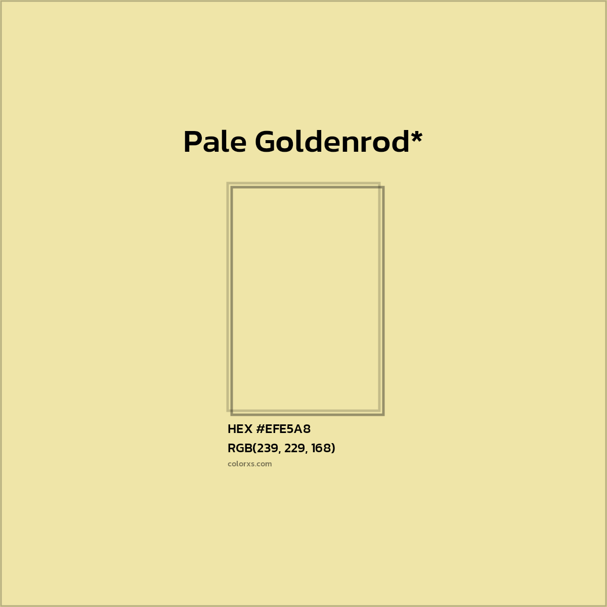 HEX #EFE5A8 Color Name, Color Code, Palettes, Similar Paints, Images