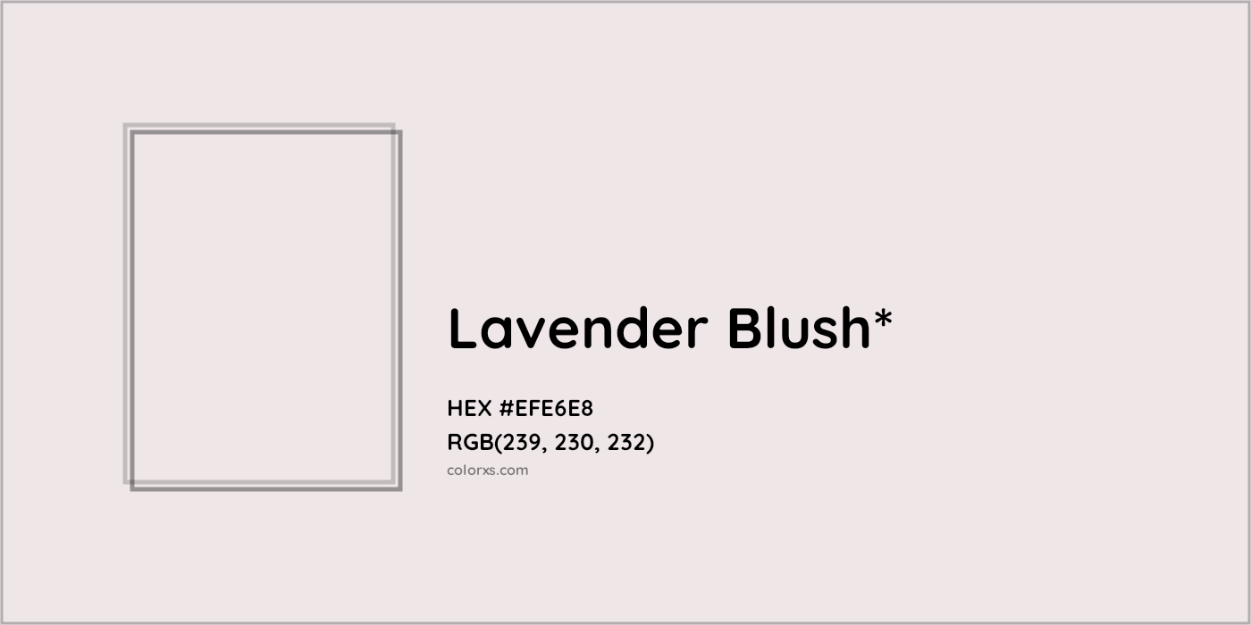 HEX #EFE6E8 Color Name, Color Code, Palettes, Similar Paints, Images