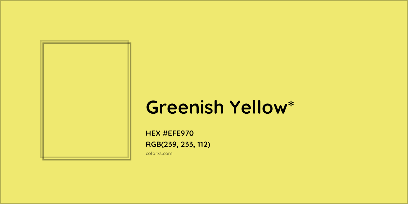 HEX #EFE970 Color Name, Color Code, Palettes, Similar Paints, Images