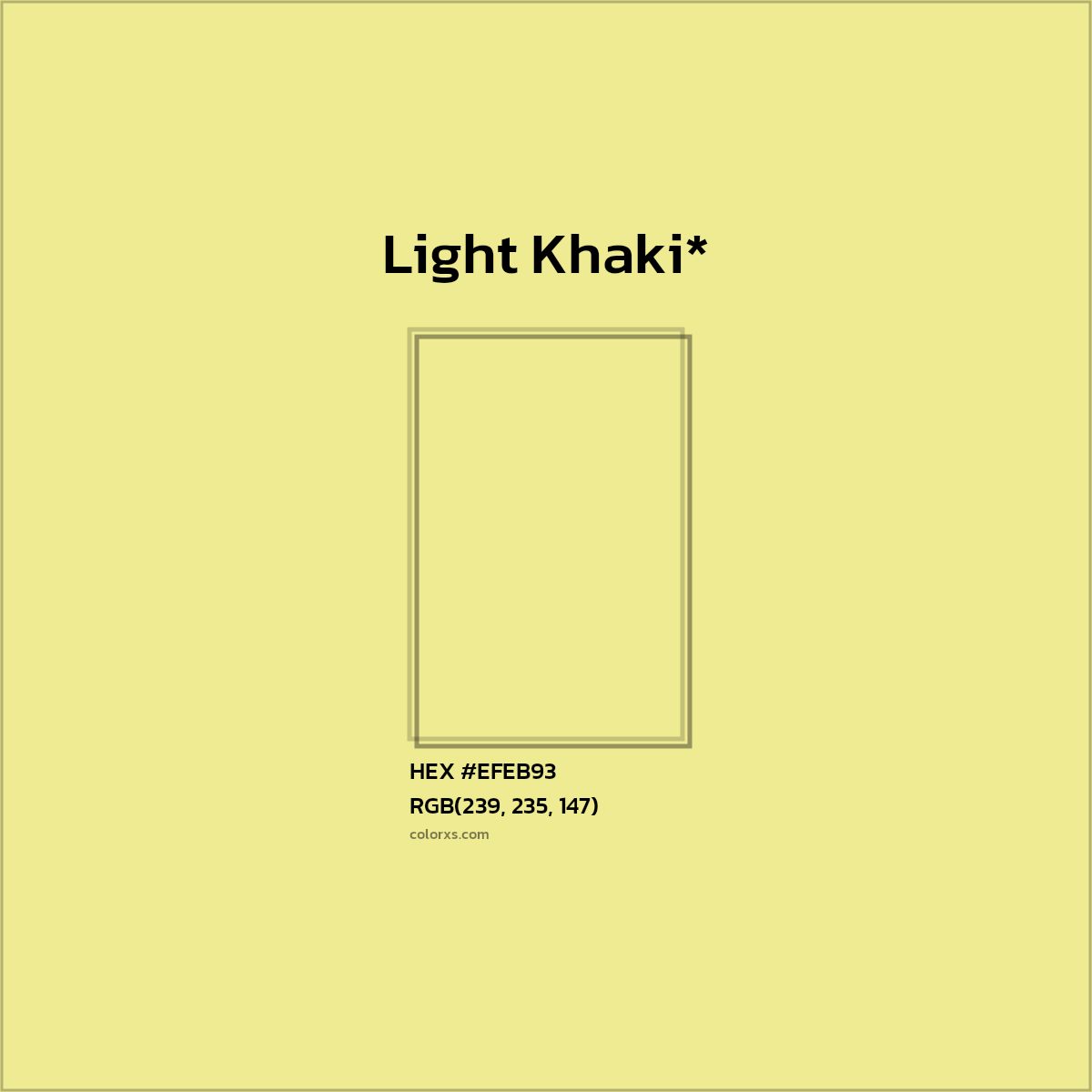 HEX #EFEB93 Color Name, Color Code, Palettes, Similar Paints, Images