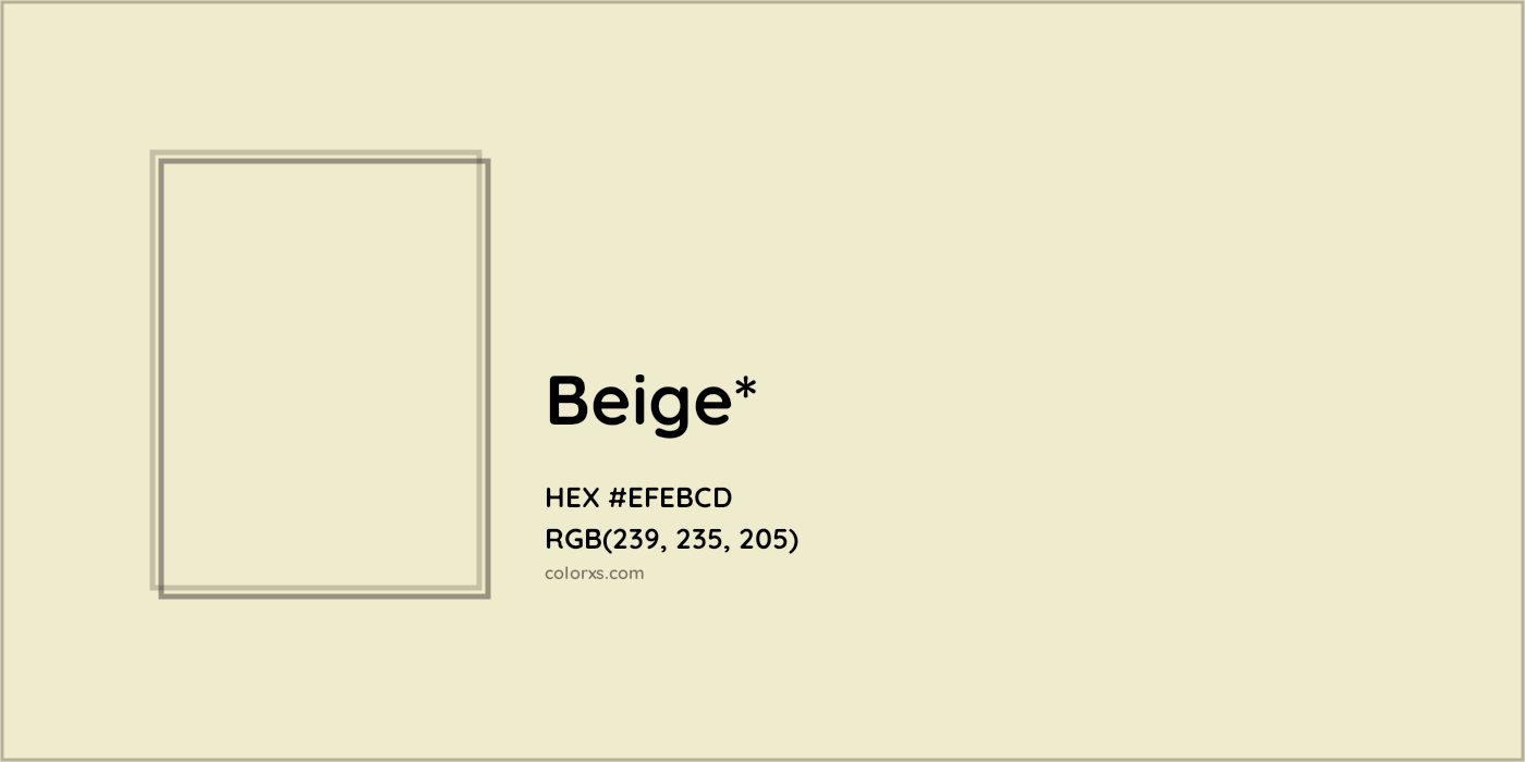 HEX #EFEBCD Color Name, Color Code, Palettes, Similar Paints, Images