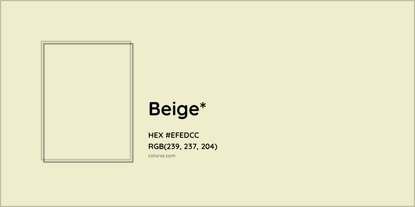 HEX #EFEDCC Color Name, Color Code, Palettes, Similar Paints, Images