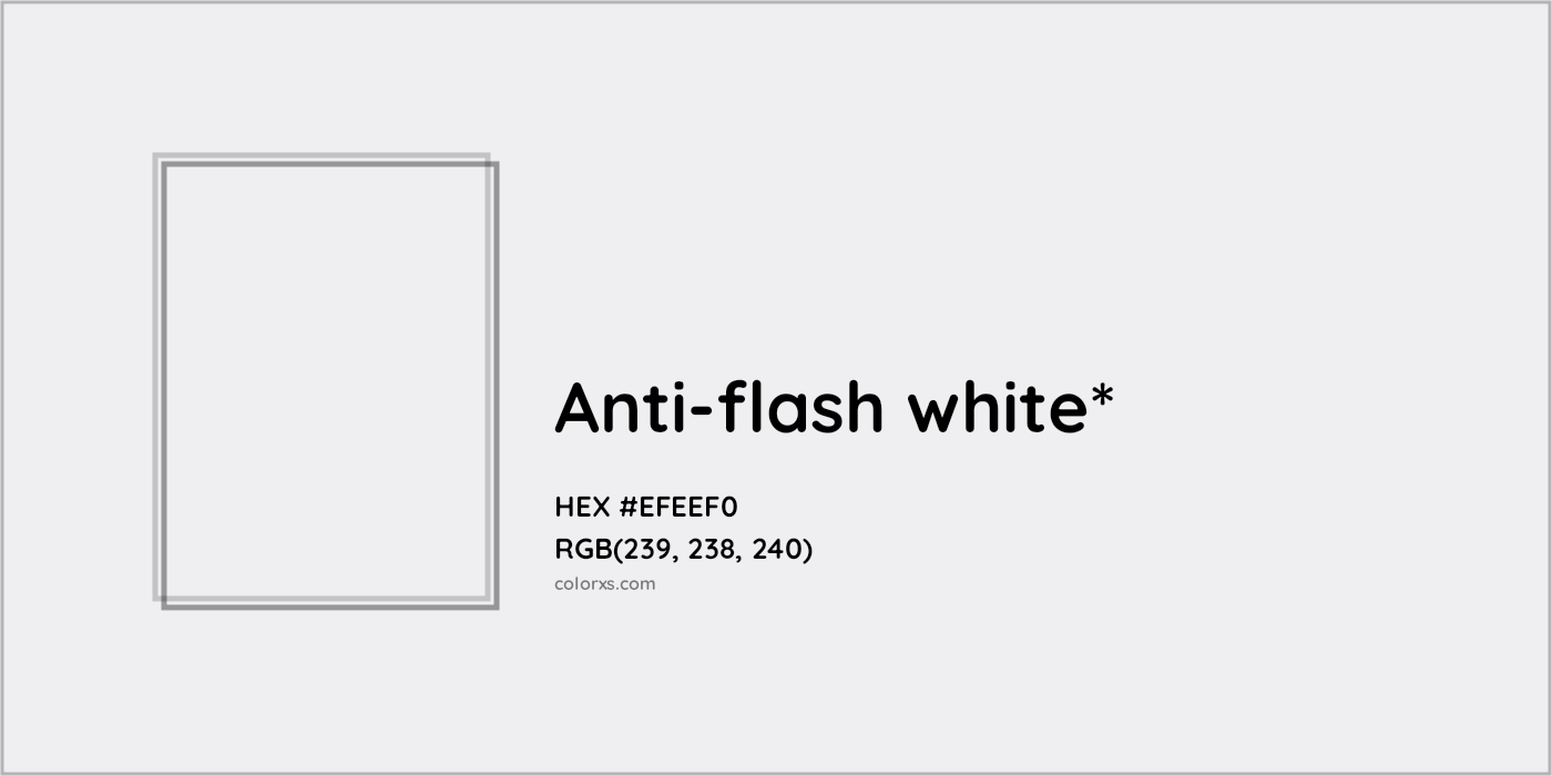 HEX #EFEEF0 Color Name, Color Code, Palettes, Similar Paints, Images