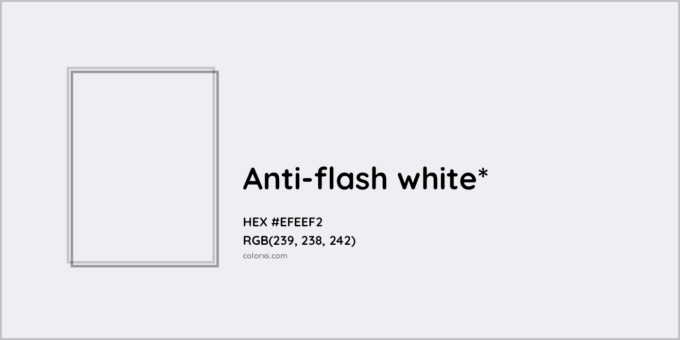 HEX #EFEEF2 Color Name, Color Code, Palettes, Similar Paints, Images