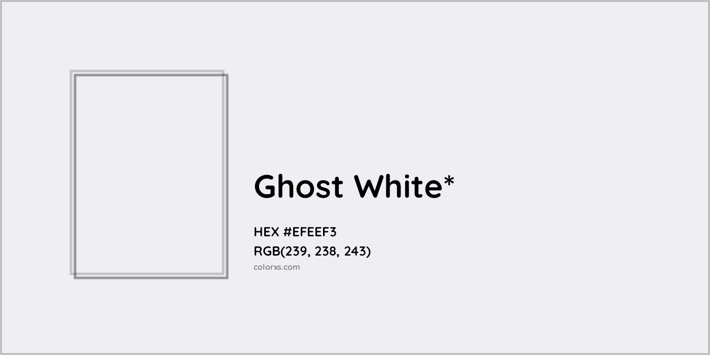 HEX #EFEEF3 Color Name, Color Code, Palettes, Similar Paints, Images