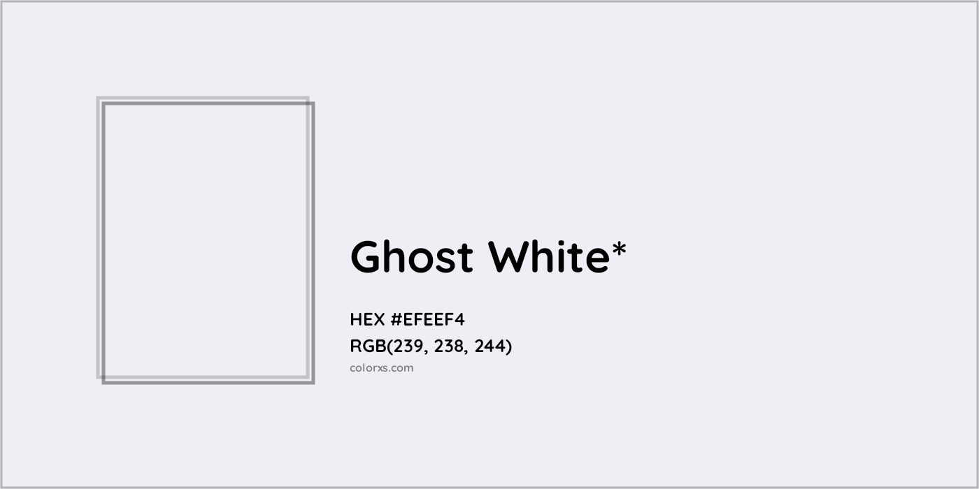 HEX #EFEEF4 Color Name, Color Code, Palettes, Similar Paints, Images
