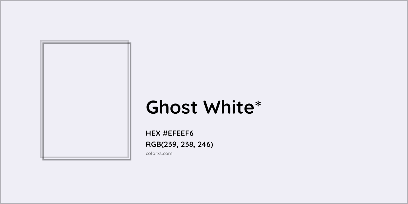 HEX #EFEEF6 Color Name, Color Code, Palettes, Similar Paints, Images