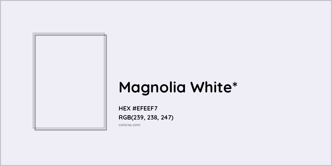 HEX #EFEEF7 Color Name, Color Code, Palettes, Similar Paints, Images