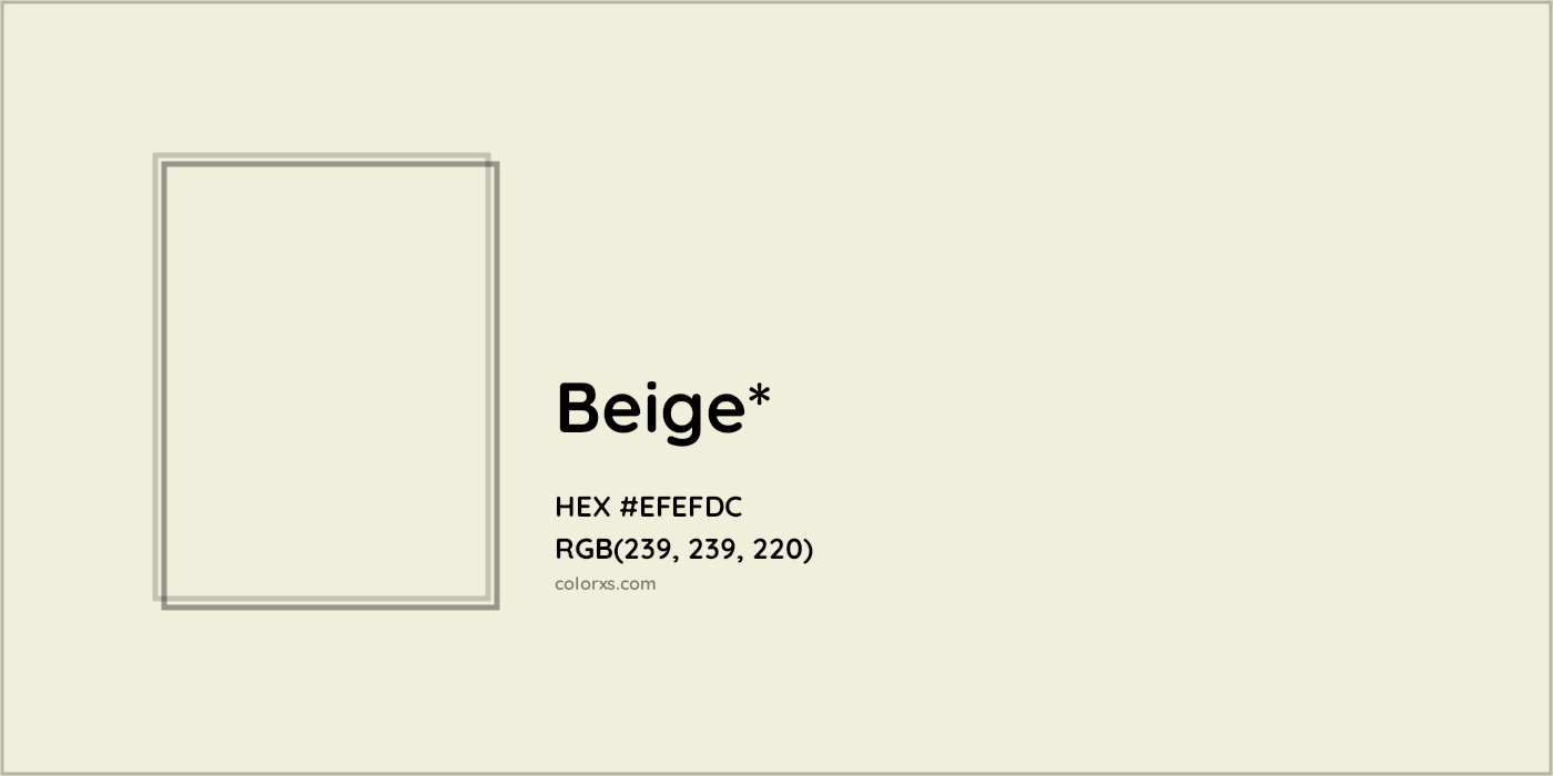 HEX #EFEFDC Color Name, Color Code, Palettes, Similar Paints, Images