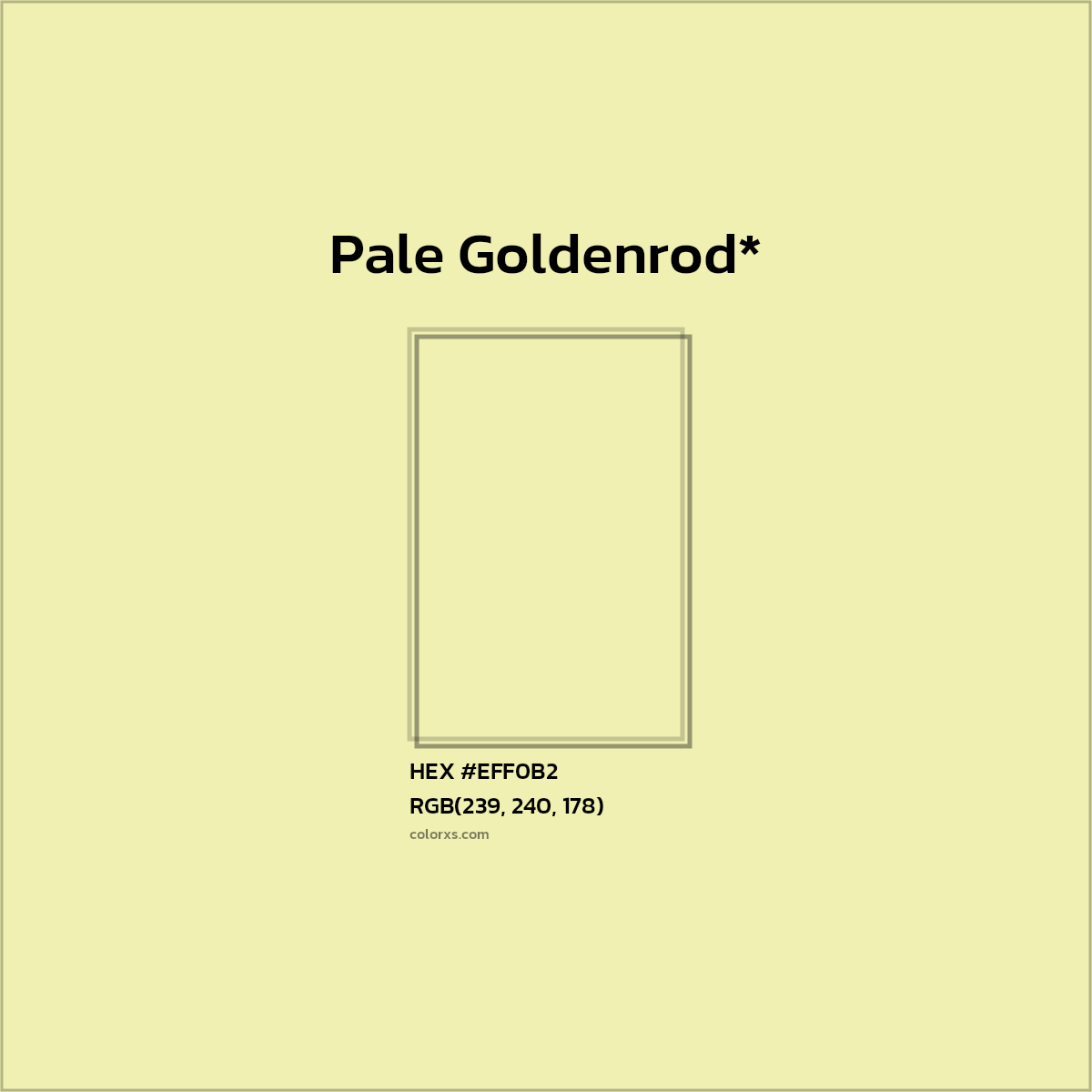 HEX #EFF0B2 Color Name, Color Code, Palettes, Similar Paints, Images