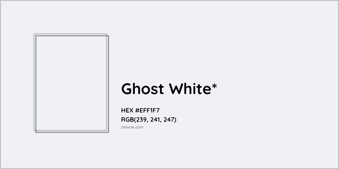 HEX #EFF1F7 Color Name, Color Code, Palettes, Similar Paints, Images