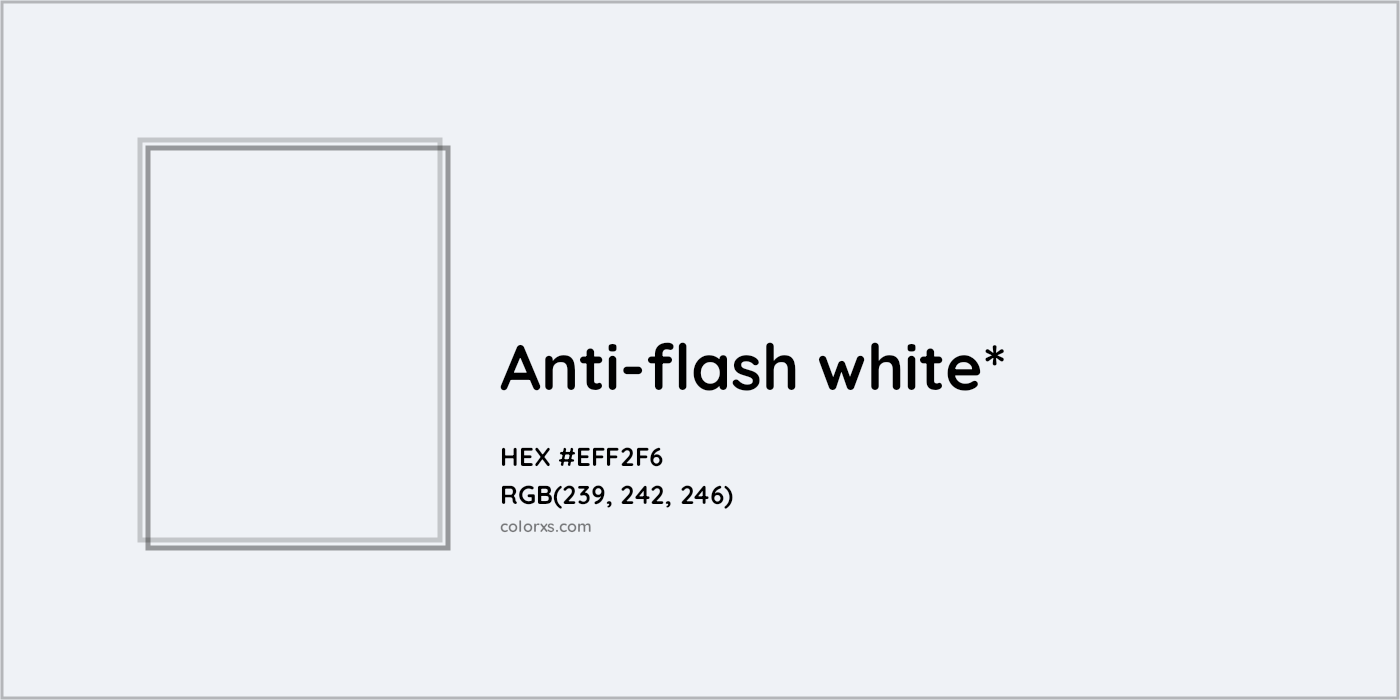 HEX #EFF2F6 Color Name, Color Code, Palettes, Similar Paints, Images
