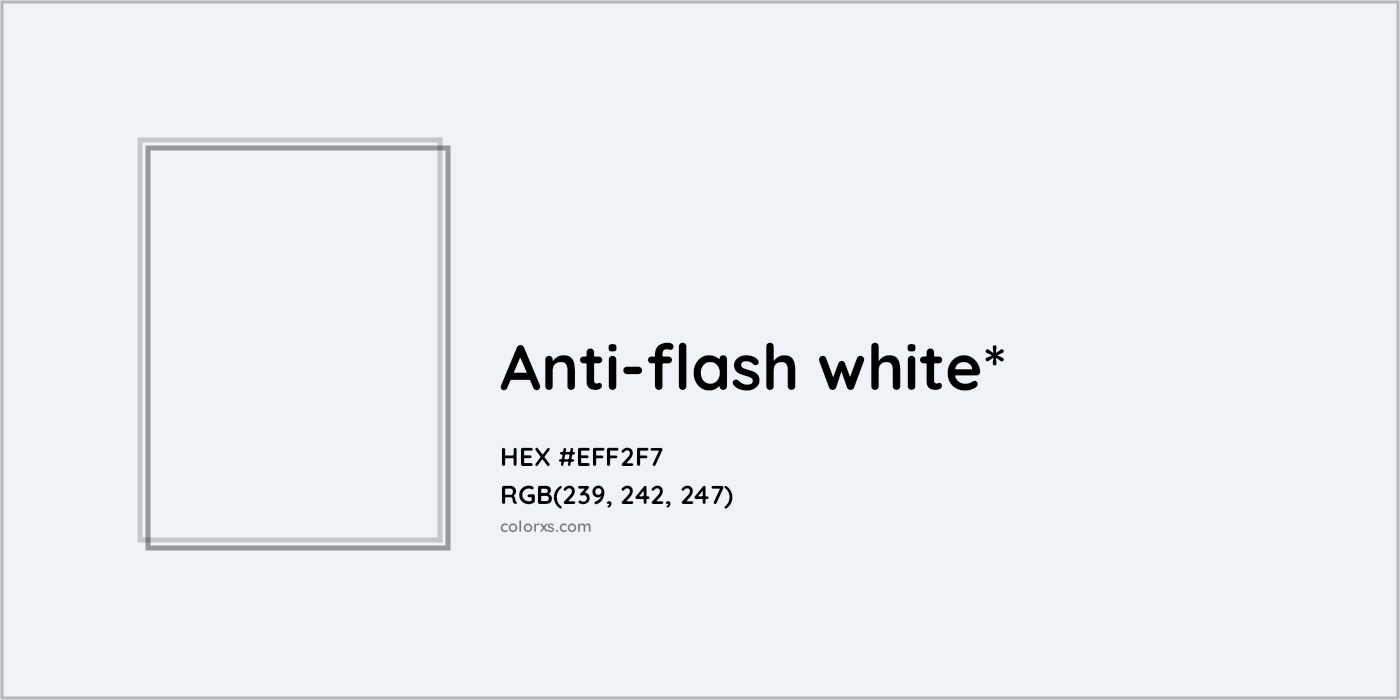 HEX #EFF2F7 Color Name, Color Code, Palettes, Similar Paints, Images