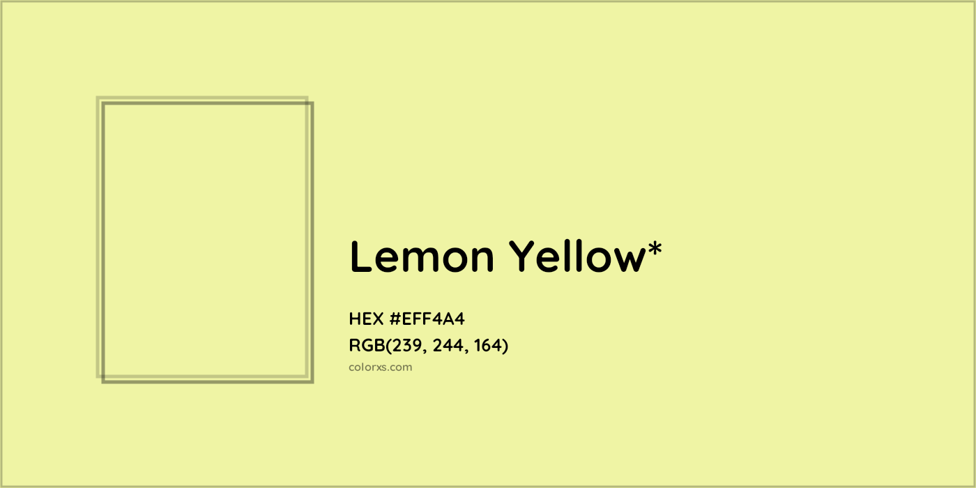 HEX #EFF4A4 Color Name, Color Code, Palettes, Similar Paints, Images