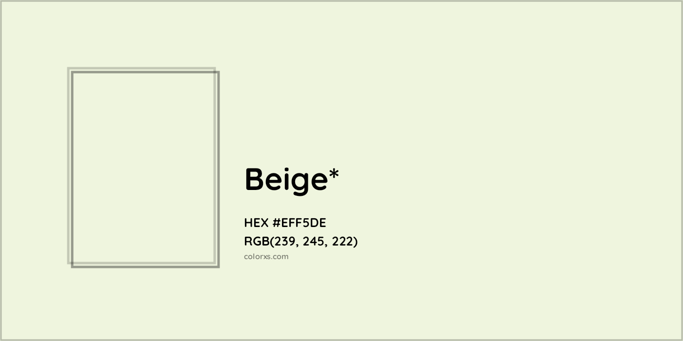 HEX #EFF5DE Color Name, Color Code, Palettes, Similar Paints, Images