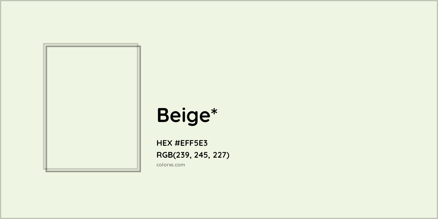 HEX #EFF5E3 Color Name, Color Code, Palettes, Similar Paints, Images