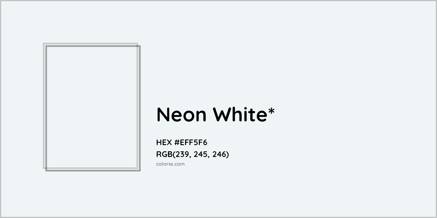 HEX #EFF5F6 Color Name, Color Code, Palettes, Similar Paints, Images