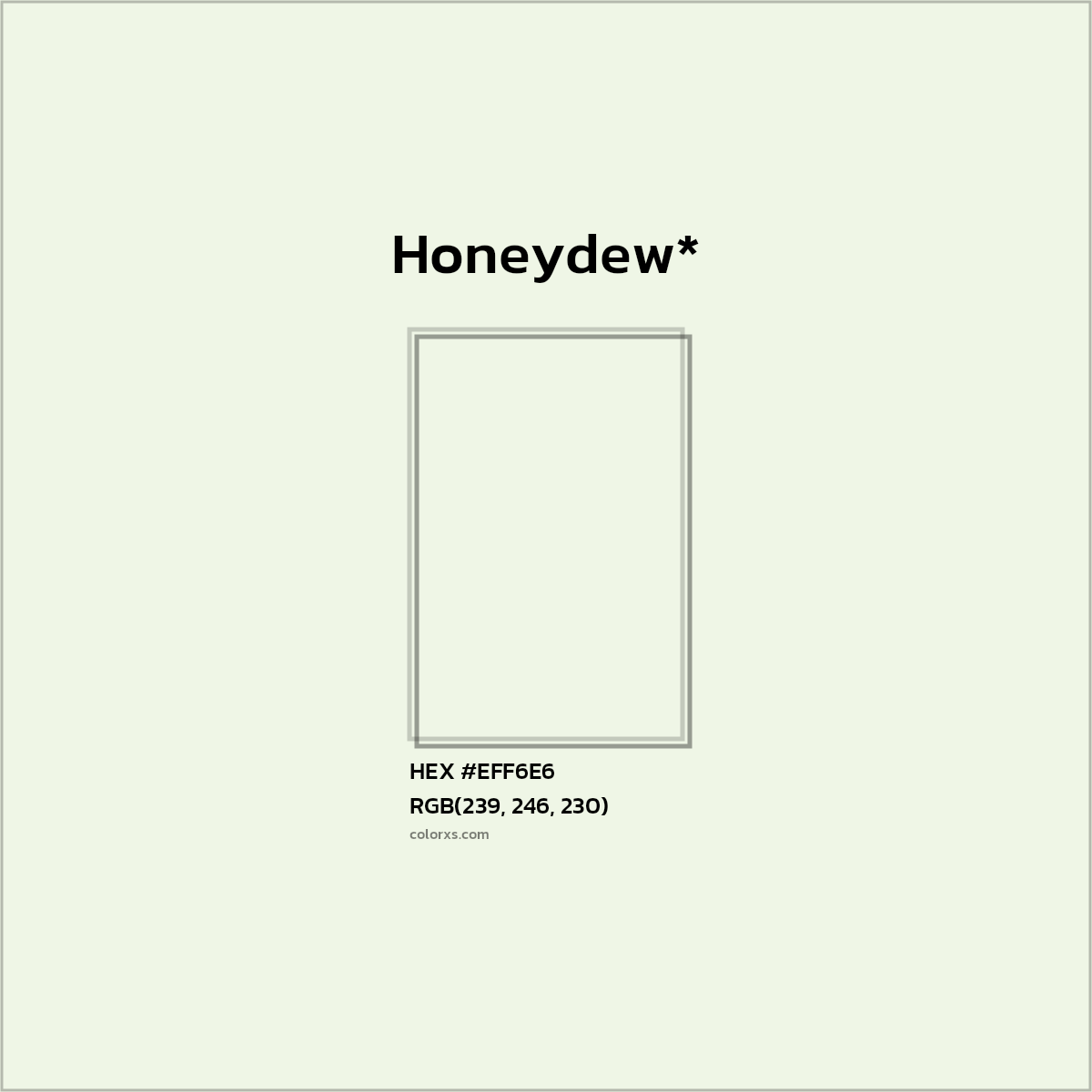 HEX #EFF6E6 Color Name, Color Code, Palettes, Similar Paints, Images