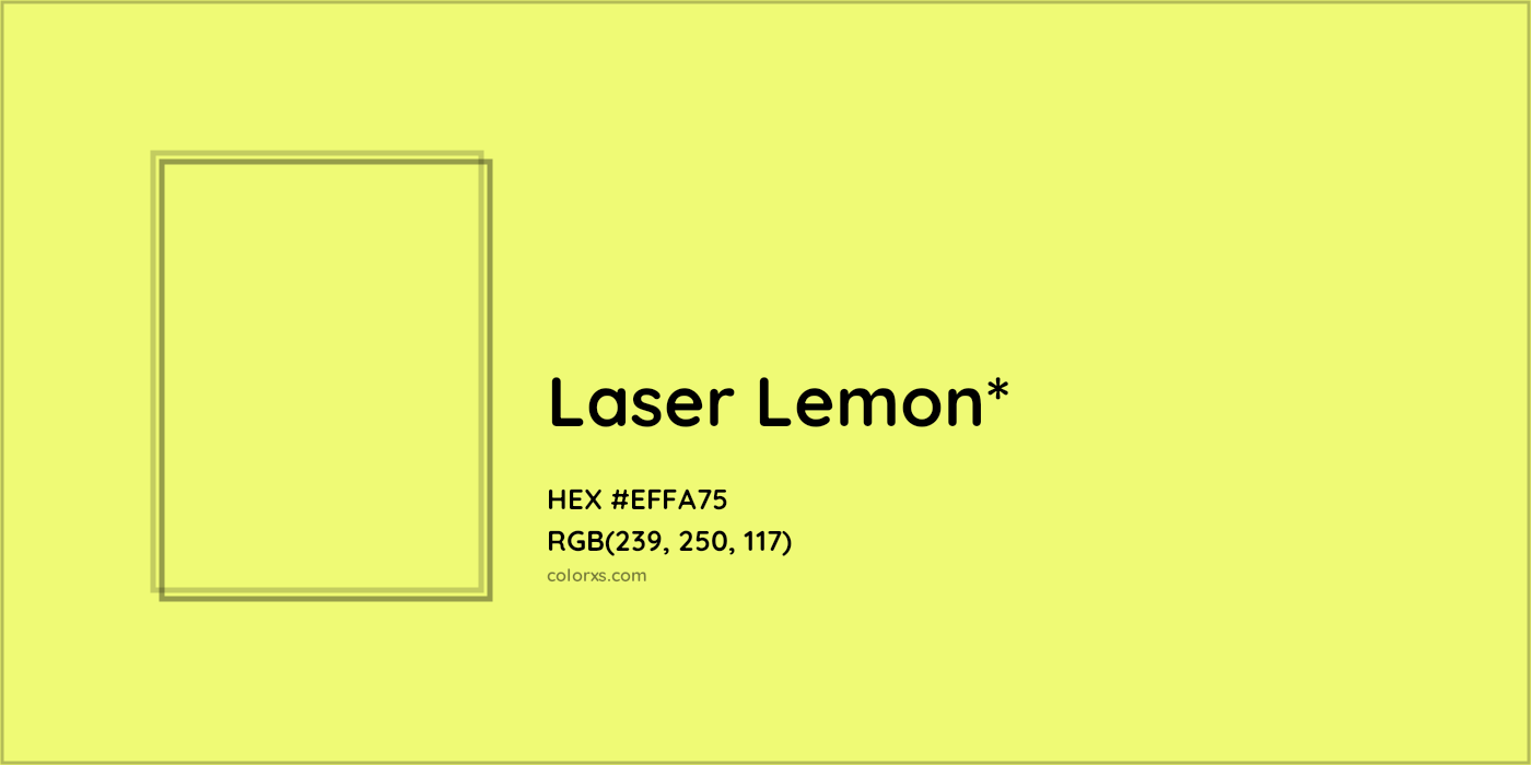 HEX #EFFA75 Color Name, Color Code, Palettes, Similar Paints, Images