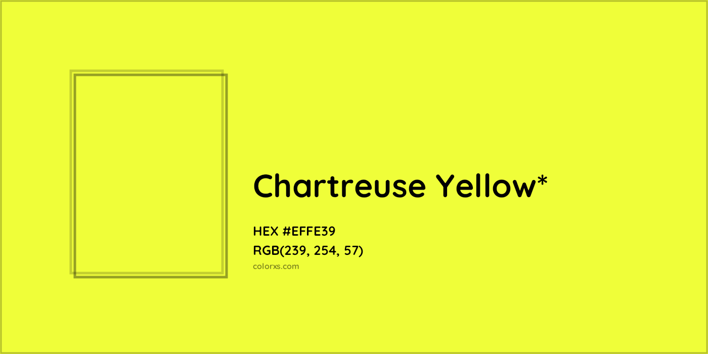 HEX #EFFE39 Color Name, Color Code, Palettes, Similar Paints, Images